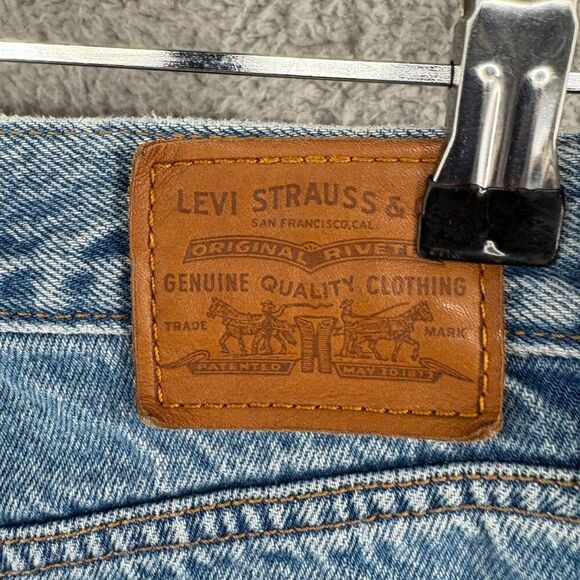 Levi’s Premium Wedgie Fit Jeans Women’s Size 25 Distressed High Rise Button Fly - Picture 11 of 13